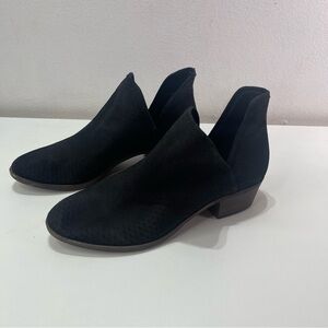 Lucky Brand Baley Women 9M Black Ankle Boots Booties Fall Evening Casual Office